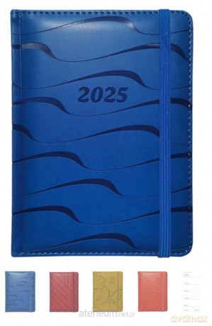 Terminarz 2025 tygod. B6+ flex Vivella z gumką MIX [KALENDARZ]