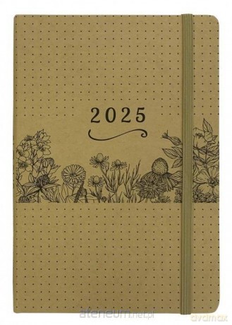 Terminarz 2025 tygodniowy A5 Bioeco z gumką MIX [KALENDARZ]