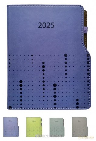 Terminarz 2025 tygodniowy A6+ Wcięcie MIX [KALENDARZ]