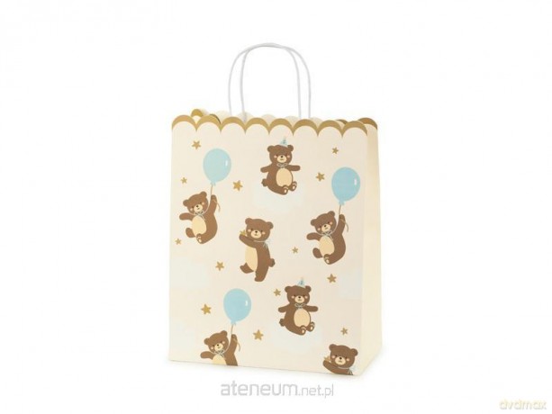 Torebka na prezenty Misie 26x32.5x13cm MIX