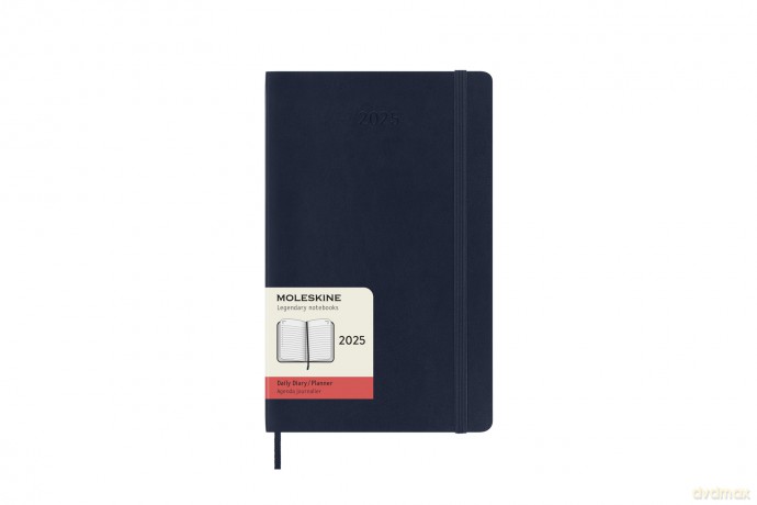 Kalendarz 2025 12M Moleskine L dzienny Sapphire Blue 13x21 [KALENDARZ]