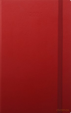Kalendarz 2025 12M Moleskine L tygodniowy Scarlet Red 13x21 [KALENDARZ]