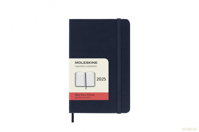 Kalendarz 2025 12M Moleskine P dzienny Sapphire Blue 9x14 [KALENDARZ]