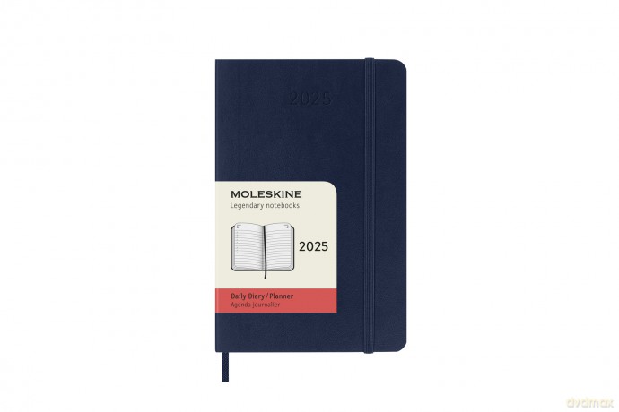 Kalendarz 2025 12M Moleskine P dzienny Sapphire Blue 9x14 [KALENDARZ]