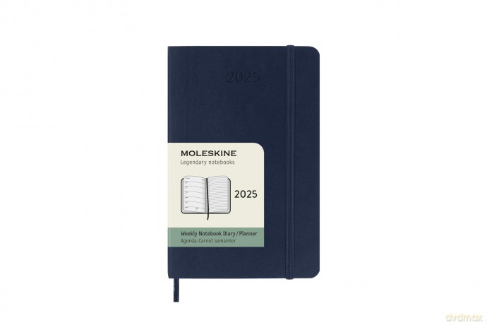 Kalendarz 2025 12M Moleskine P tygodniowy Sapphire Blue 9x14 [KALENDARZ]