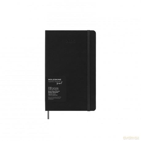 Kalendarz 2025 12M Moleskine SMART L tygodniowy czarny 13x21 [KALENDARZ]
