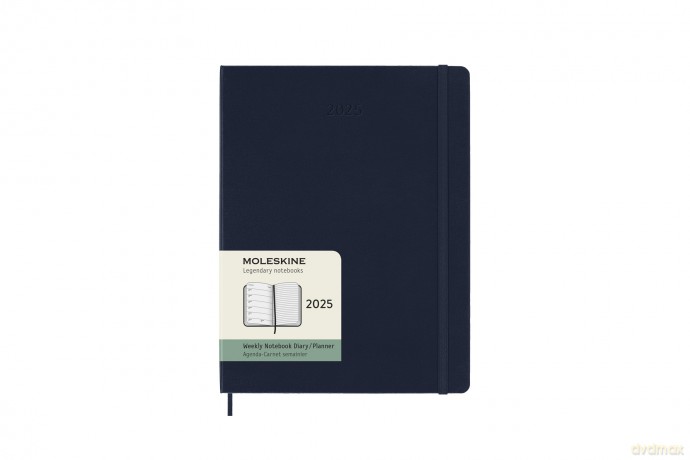 Kalendarz 2025 12M Moleskine XL tygodniowy Sapphire Blue 19x25 [KALENDARZ]