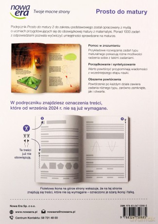 Nowa Matematyka Prosto Do Matury Podręcznik Klasa 2 Liceum i Technikum Zakres Podstawowy Edycja 2024 - Maciej Antek, Krzysztof Belka, Piotr Grabowski [KSIĄŻKA]