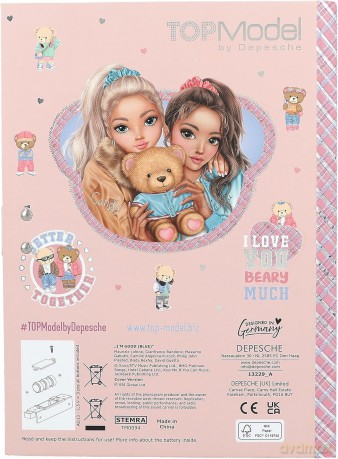 Pamiętnik na kod TopModel Team Teddy 13229A [KALENDARZ]