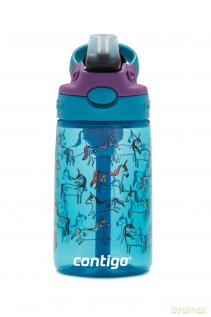 Contigo - Easy Clean Kids Water Bottle 420ml - Unicorns