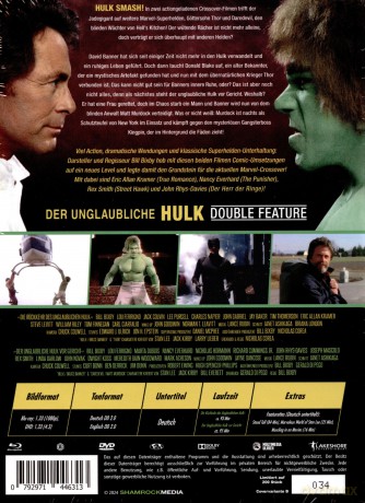 The Incredible Hulk/ The Incredible Hulk Returns (Niesamowity Hulk / Powrót niesamowitego Hulka) (mediabook) [2xBlu-Ray]+[2xDVD]