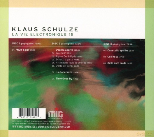 Klaus Schulze: La Vie Electronique 15 (digipack) [3CD]