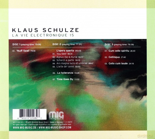 Klaus Schulze: La Vie Electronique 15 (digipack) [3CD]