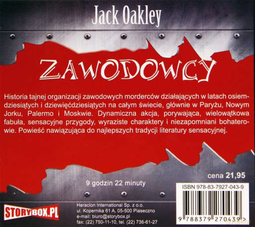 Zawodowcy - Jack Oakley (digipack) [AUDIOBOOK]