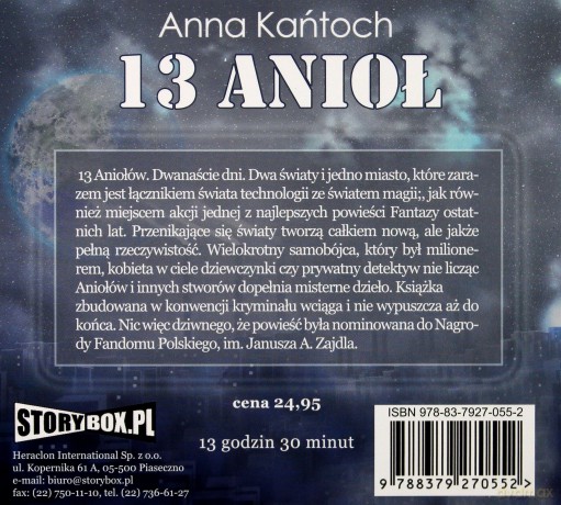 13 Anioł - Anna Kańtoch (digipack) [AUDIOBOOK] [CD-MP3]