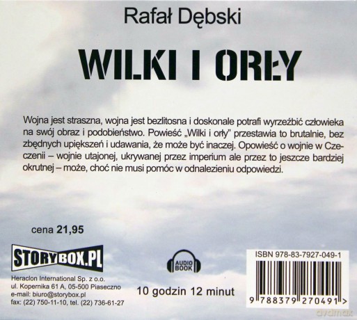 Wilki i orły - Rafał Dębski (digipack) [AUDIOBOOK]
