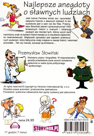 Najlepsze anegdoty o sławnych ludziach - Przemysław Słowiński [AUDIOBOOK][CD-MP3]