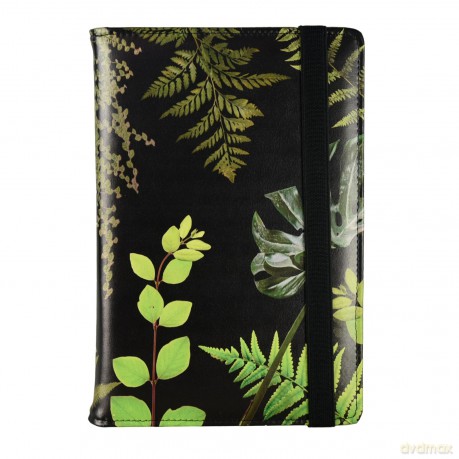 Planner A5 dzienny na gumkę Botanic BLACK PLR-25PR [KALENDARZ]