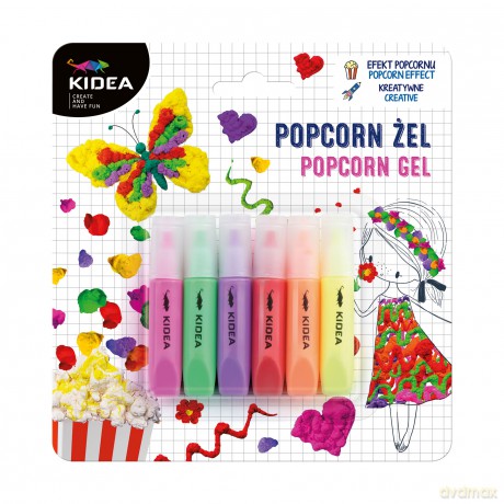 Popcorn żel 6 kolorów