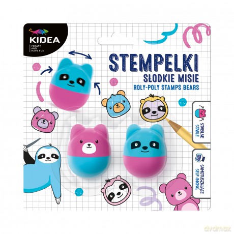 Stempelki wańka wstańka Misie