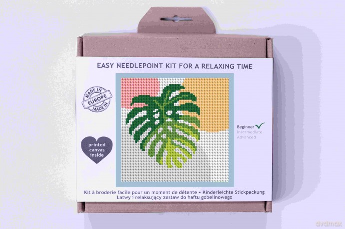 Zestaw do haftu mini gobelinowego Monstera