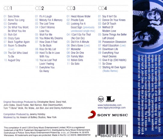 Daryl Hall & John Oates: The Box Set Series [4CD]