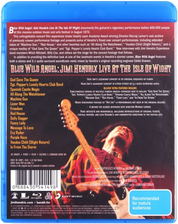 Jimi Hendrix: Blue Wild Angel: Jimi Hendrix Live At The Isle Of Wight [Blu-Ray]