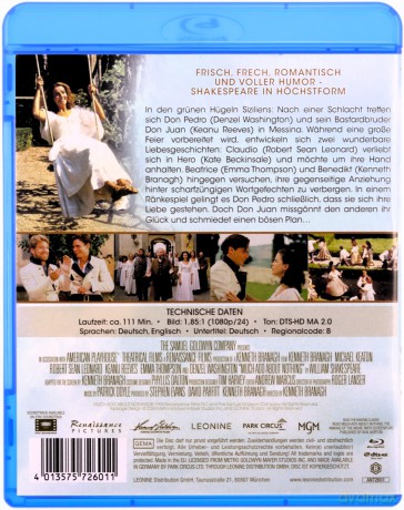 Much Ado About Nothing (Wiele hałasu o nic) [Blu-Ray]