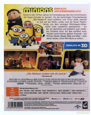 Minions: The Rise of Gru (Minionki: Wejście Gru) [Blu-Ray 3D]