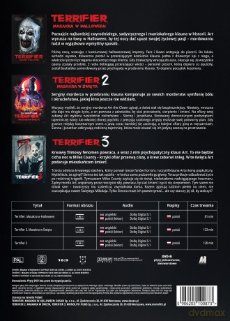 Terrifier 1-3 Kolekcja [BOX] [3DVD]