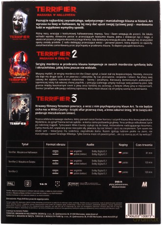 Terrifier 1-3 Kolekcja [BOX] [3DVD]