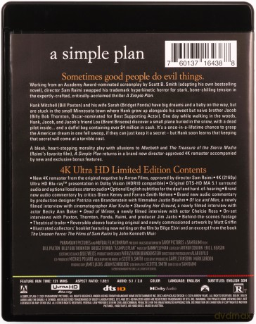 A Simple Plan (Prosty plan) [Blu-Ray 4K]