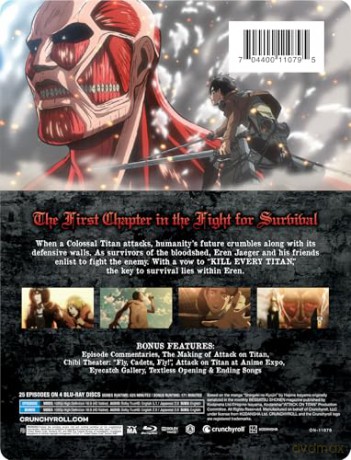 Attack on Titan Season 1 Complete (Atak Tytanów) (steelbook) [4xBlu-Ray]