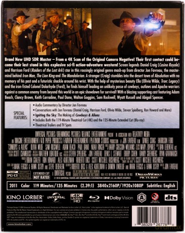 Cowboys & Aliens (Kowboje i obcy) [Blu-Ray 4K]+[Blu-Ray]