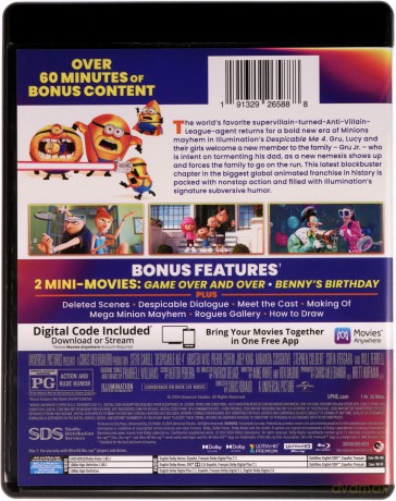Despicable Me 4 (Gru i Minionki: Pod przykrywką) [Blu-Ray 4K]+[Blu-Ray]