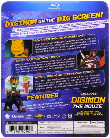 Digimon The Movies 1-3 Collection [Blu-Ray]