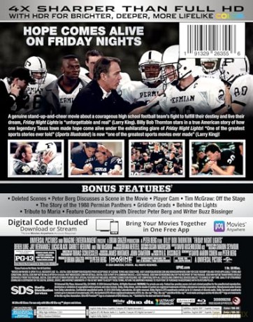 Friday Night Lights (Światła stadionów) (steelbook) [Blu-Ray 4K]+[Blu-Ray]