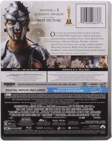 Gladiator (steelbook) [Blu-Ray 4K]+[Blu-Ray]