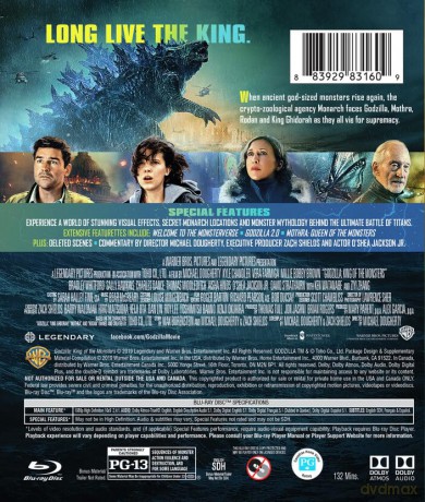 Godzilla: King of the Monsters (Godzilla II: Król potworów) [Blu-Ray]