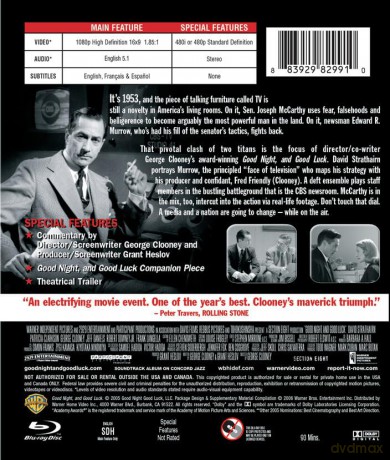 Good Night and Good Luck [Blu-Ray]