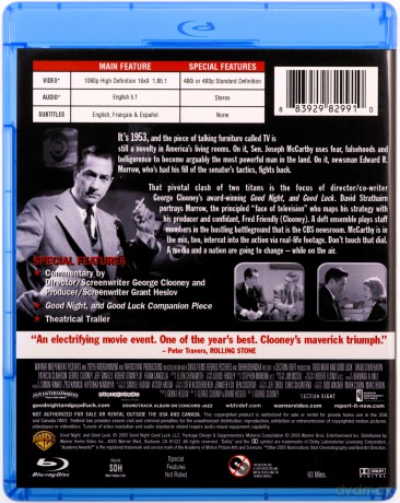 Good Night and Good Luck [Blu-Ray]