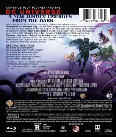 Justice League Dark (Liga Sprawiedliwości: Mrok) [Blu-Ray]