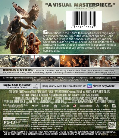 Kingdom Of The Planet Of The Apes (Królestwo Planety Małp) [Blu-Ray]