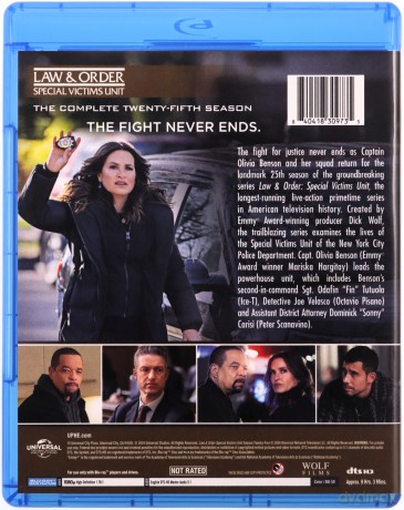 Law & Order: Special Victims Unit - Season 25 (Prawo i porządek: Sekcja specjalna) [3xBlu-Ray]