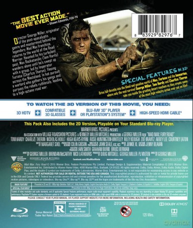 Mad Max: Fury Road (Mad Max: Na drodze gniewu) [Blu-Ray]