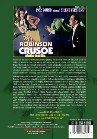 Mr. Robinson Crusoe (Sound and Silent Versions) [DVD]