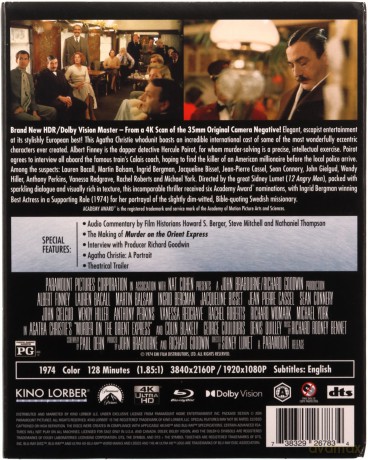 Murder on the Orient Express (Morderstwo w Orient Ekspresie) [Blu-Ray 4K]+[Blu-Ray]