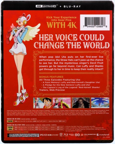 One Piece Film Red - Movie (steelbook) [Blu-Ray 4K]+[2xBlu-Ray]