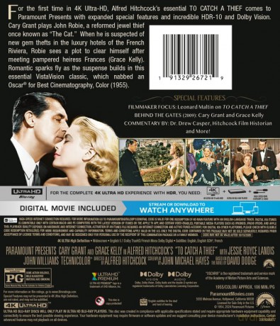 To Catch a Thief (Złodziej w hotelu) [Blu-Ray 4K]