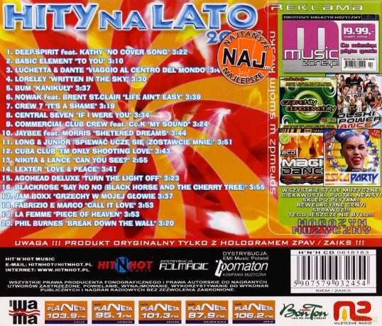 Hity Na Lato 2007 [CD]